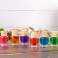 Car hanging perfume bottle set, colorful glass aromatherapy pendant for auto interior air fresh. - Gourd Style / Multicolor