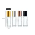 5ml glass roller bottle empty essential oil perfume refillable bottle with metal cap - 5ml / Gold