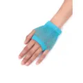 Vibrant Blue Short Fishnet Gloves Fingerless Mesh Gloves Sexy Clubwear Party Accessory - BC-6501 Lake Blue