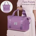 Große wasserdichte Reisetasche in Taroviolett mit erweiterbarem Design für Reisen - Nass/Trocken-Erweiterbar / Taroviolett