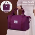 Erweiterbare wasserdichte Reisetasche mit großem Fassungsvermögen in elegantem Dunkelviolett - Nass/Trocken-Erweiterbar / Dunkellila