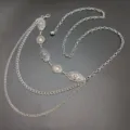 Silver ethnic multi-layer retro embossed waist chain dress metal belt fashion accessories - Spliced Tassel Style (Style Two) / Silver