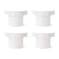 4 Stk. Bettlaken Halter Clips Anti-Rutsch Spannbettlaken Spanner Ecken Befestigung - 4er-Set / Weiß