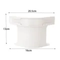 White plastic bed sheet holder anti-slip clip fixer fastener 20.5x16x13cm for home bedroom use - L / 1 Piece/Pack / White