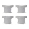 Graue Bettlakenhalter aus Plastik im Vierer Set praktische Antirutsch Klemmen fuer Betten - 4er-Set / Grau