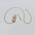 Gold metal leaf waist chain body chain fashion bohemian jewelry accessory for women beach party style - Leaf / Gold