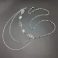 Silver Multi-Layer Waist Chain Bohemian Retro Metal Belt with Turquoise Stone Accents - Turquoise Embossed Tassel Waist Chain (Style Two) / Silver