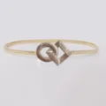 Gold elastic waist belt for women with geometric interlocking buckle dress accessory - S / Model B Geometric Splicing Waist Chain / Gold