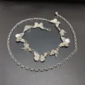 Silver butterfly metal waist chain jewelry fashion women decorative belt accessory - Style E Butterfly Conch Waist Chain / Silver Butterfly Conch Waist Chain (Style E)