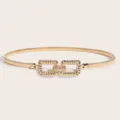 Goldener elastischer Metalltaillengürtel für Damen, schicke Schnalle Kleid Accessoire. - Modell 4: Goldene Feder-Taillenkette / 55 cm (Größe S)