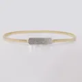 Ceinture élastique dorée en métal pour femmes, dotée d'une boucle carrée en strass. - S / Chaine de Taille Semicercles Strass / Or