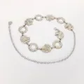 Silver metal waist chain for women dress jeans stylish decorative belt summer accessory new - Irregular Ring Coin / Silver