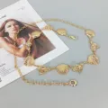 Gold seashell metal waist chain ocean style body chain beach dress jewelry belt accessory - 3.2cm / Shell Conch Waist Chain / Gold