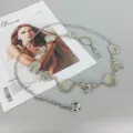 Silver seashell chain belt for women, marine style metal waist jewelry for dresses and sweaters. - 3.2cm / Shell Conch Waist Chain / Silver