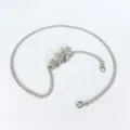 Silver metal flower waist chain bohemian body chain women chic fashion jewelry accessory - Classic Style One / Silver