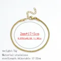 Vue détaillée du bracelet en acier inoxydable plaqué or 18 carats avec chaîne - Or