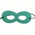Vibrant green felt eye mask for kids costume party and Halloween celebrations gift - Cyan