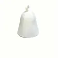 Chapeau de sauna en feutre blanc minimaliste avec boucle pour bain et spa - Style Minimaliste Uni / Blanc