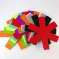 Set di separatori per pentole in feltro colorato per protezione di teglie antiaderenti - 26cm (1 Pezzo) / Multicolore