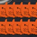 Lot de dessous-de-plat citrouille Halloween en feutre orange avec découpes de citrouille - Citrouille / Lot de 12 / Orange