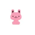 Pink cartoon rabbit felt deodorizing sticker for toilet bathroom freshness and odor removal - Pink Rabbit / 15*13cm