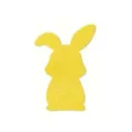 Yellow Easter bunny cutlery holder made of soft felt for festive holiday table decor - 1 Piece / Yellow