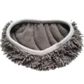 Grey chenille mop replacement cloth washable flat mop pad cover for efficient home floor cleaning - 25.4*11.5 cm / Thickened Gray Chenille
