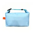 Portable waterproof insulated lunch bag with roll top buckle for daily office school use. - Sky Blue