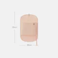 Hanging wardrobe clothes compression organizer and dustproof storage bag 90x58cm pink - 1 Piece (Size L) / Wood Peach Pink