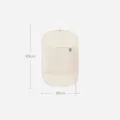 Hanging garment bag dust cover wardrobe organizer for clothes storage and protection. - 1 Piece (Size L) / Milky Apricot