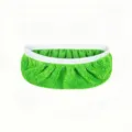 Groene microvezel mop vervangingshoes afwasbaar vlakke dweil vloerreinigingsdoek - Klein enkel stuk [25,4*11,5 cm] / Grasgroen
