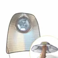 Detachable sunshade cape for sun hats, silver anti-UV thermal shawl for outdoor farming. - Douli Hat and Cloak