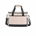 Large outdoor cooler bag portable picnic bag thermal insulation camping food storage ice bag - B-Apricot