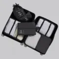 7-teiliges Reise-Organizer-Set wasserdichte Packtaschen Koffer-Organizer Kleidung - Verdicktes 7-Teiliges Set / Schwarz