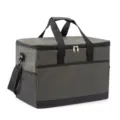 Portable insulated cooler bag, large capacity picnic lunch bag with shoulder strap and handles. - B-Green