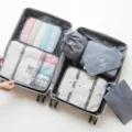 Reise-Packtaschen Set große 7-teilige Koffer-Organizer wasserdichte Aufbewahrungsbeutel. - Verdicktes 7-Teiliges Set / Grau