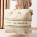 Large capacity fabric storage bag with vintage celestial print and sturdy handles for moving. - Extra Large [80*22*70cm] / Retro Monogram