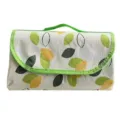 Portable waterproof picnic mat with green leaf pattern for outdoor camping, spring outing and beach use. - 100*150cm / Little Flying Leaves