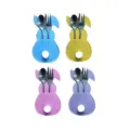 Porte-couverts lapin de Pâques en feutre, lot de 4 en bleu, jaune, rose et violet. - Lot de 4 / Multicolore (Lot de 4)