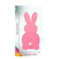 Pink rabbit felt cutlery holder for Easter table decoration with 15cm x 8cm size - Big Foot Bunny / Pink