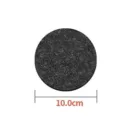 Washable dark grey felt coaster featuring a clear 10cm diameter dimension mark - Round Coaster / 10.0cm Diameter / Gray