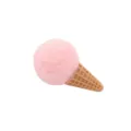 Roze wolvilt ijsje ornament voor kerstkrans en DIY handgemaakte accessoires - Roze