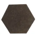 Hexagonal brown felt wall sticker for home decoration and message board - Matcha Brown