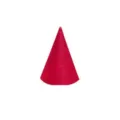 Red felt cone hat for Christmas gnomes and elves, festive party supplies accessory - Red