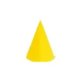 Bright yellow felt conical elf hat accessory for Christmas or Halloween party costumes - Yellow