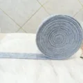 Premium grey felt ribbon roll for Christmas tree garland and DIY crafts home decoration - 5cm*1m / Gray