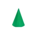 Solid green felt conical elf hat perfect for Christmas or Halloween party costumes - Green