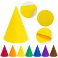 Handgefertigte bunte Filz-Zipfelmützen für Weihnachten, Halloween und Kostümpartys - 7er-Pack Set / Gemischte Farben