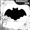 Halloween felt bat placemat size diagram showing 15cm width and 9cm height detail. - Bat Coaster / 15cmx9cm