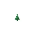 Green felt Christmas tree cutlery holder for festive table decoration and party dinner - Christmas Tree / Green